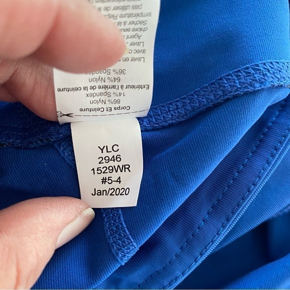 NWT Tommie Copper Lower Back Support Capri Cobalt Blue size XL - Picture 7 of 12